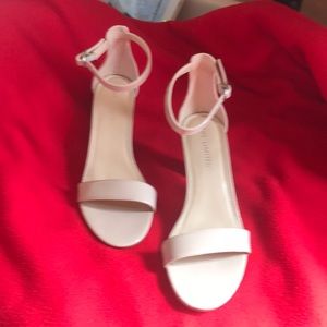 Never worn beautiful beige patient ankle dress shoes